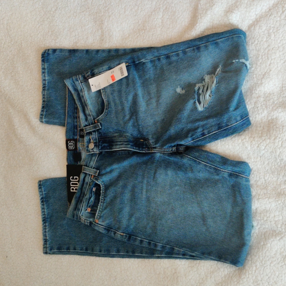 NWT BDG High Rise Bootcut Ripped Jeans